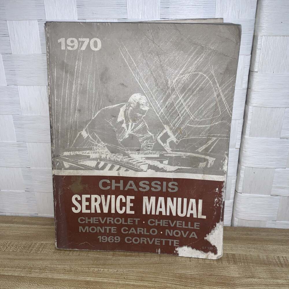 1970 Chassis Service Manual Chevrolet Chevelle Monte Carlo Nova 1969 Corvette